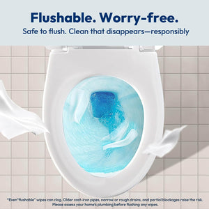 Flushable Wipes 600ct, 9 Pack & 6 Travel Pack