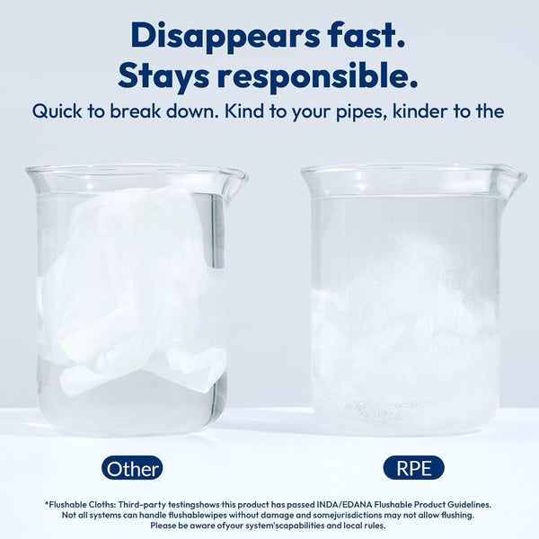 Flushable Wipes 600ct, 9 Pack & 6 Travel Pack